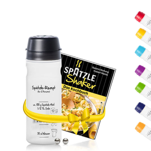 Spätzle Shaker &amp; Cookbook Set in 2 sizes