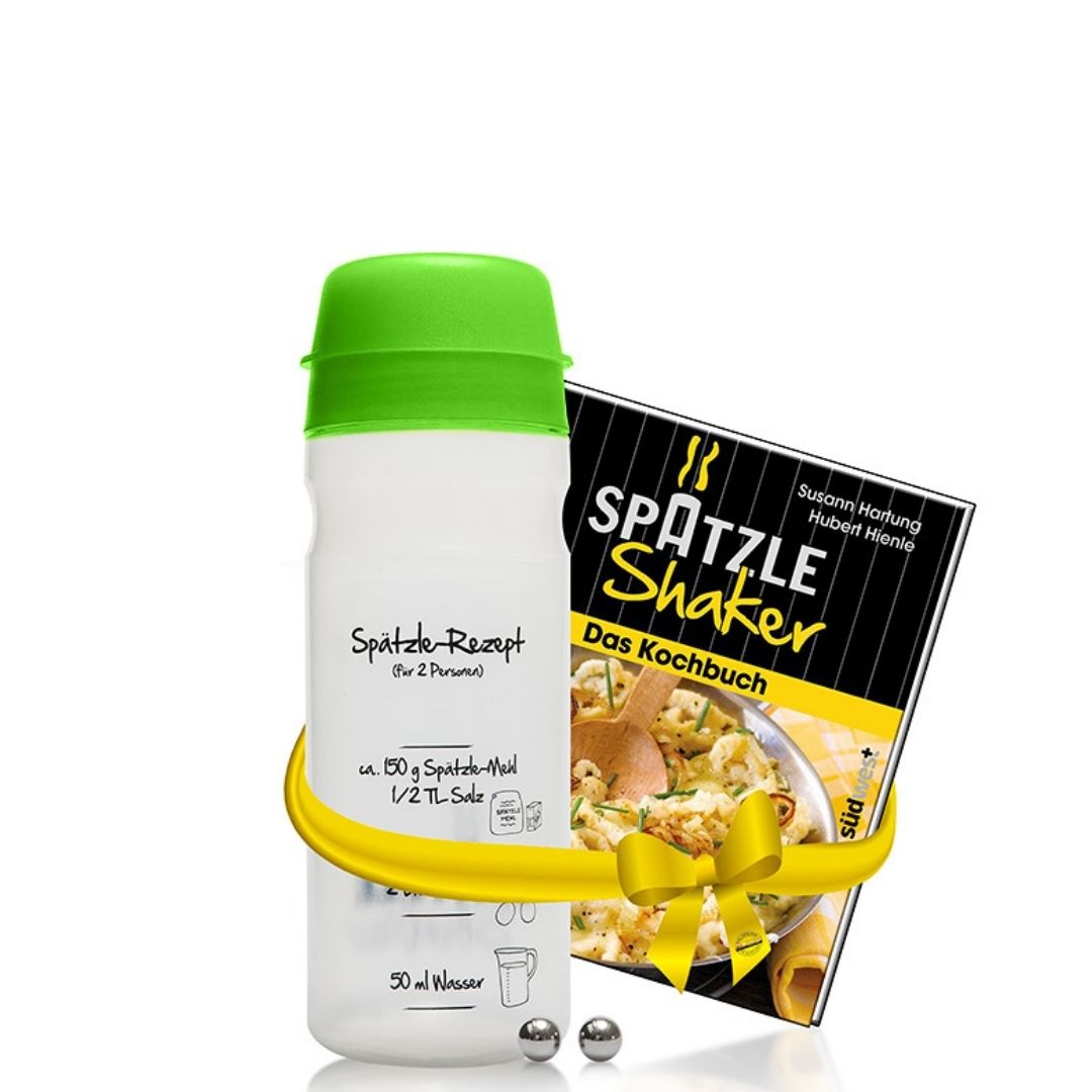 Spätzle-Shaker & Kochbuch-Set in 2 Größen